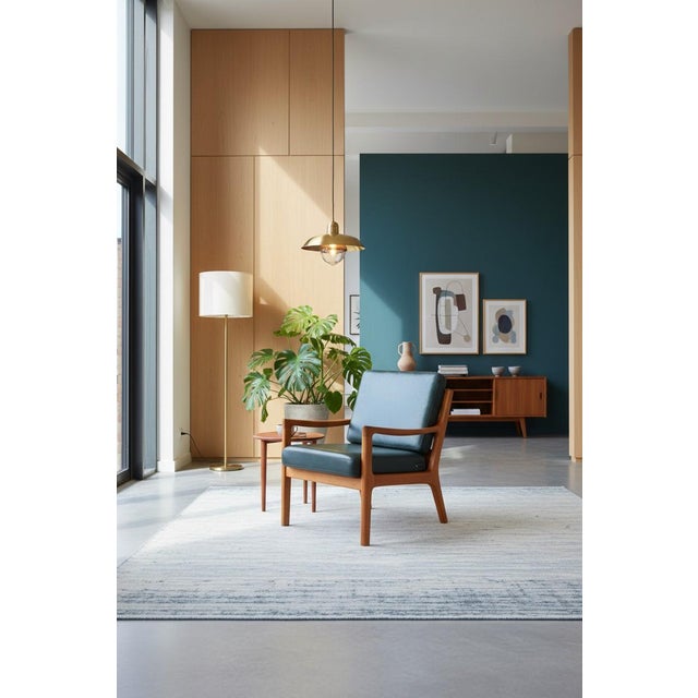 Model 169 Senator Lounge Chair in Teak and Green Leather by Ole Wanscher for Poul Jeppesens Møbelfabrik, 1960s For Sale - Image 12 of 18