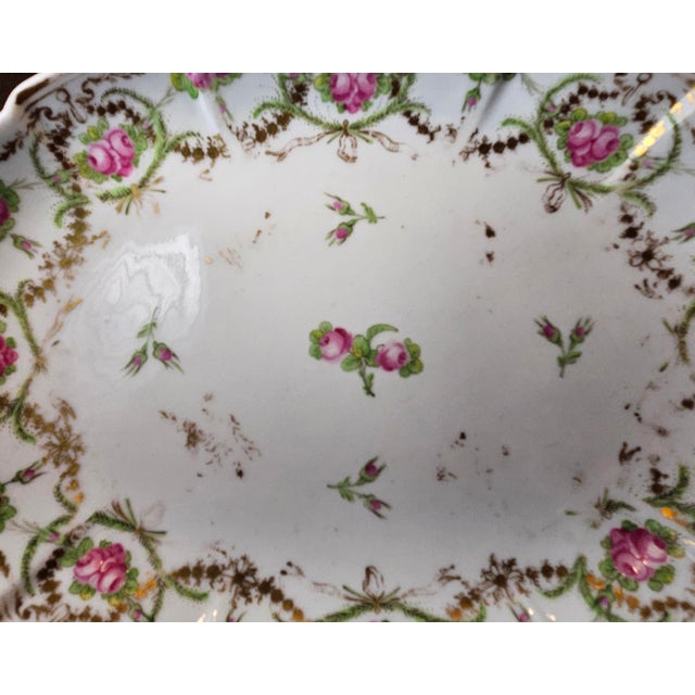 Early 19th Century Old Paris Porcelain Oval Bowls - Set of 2 For Sale - Image 9 of 12