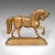 This is an antique horse doorstop. An English, brass equine door keeper, dating to the late Victorian period, circa 1880....