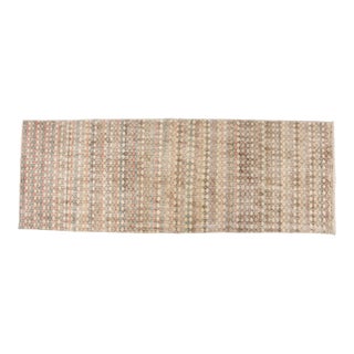 Geometric Vintage Wool Runner For Sale
