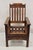 Antique Edwardian Mahogany Mechanical Reclining Slatted Morris Lounge Arm Chair For Sale - Image 4 of 12