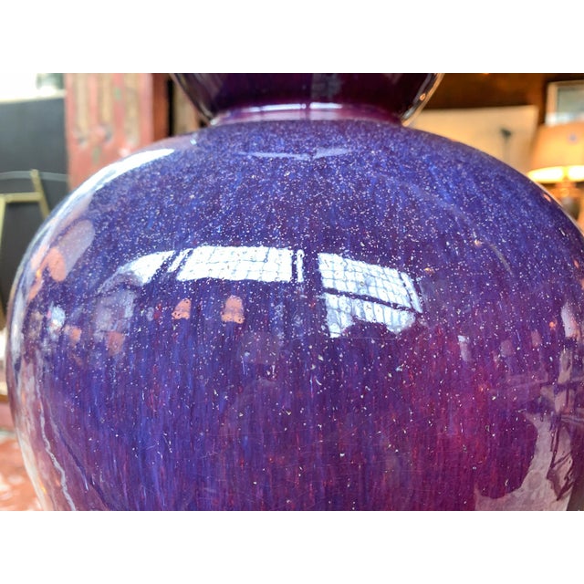 1930s Chinese Ceramic Gourd Vase Table Lamp For Sale - Image 13 of 17