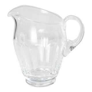 Mid 20th Century Signed Moser Crystal Pitcher For Sale
