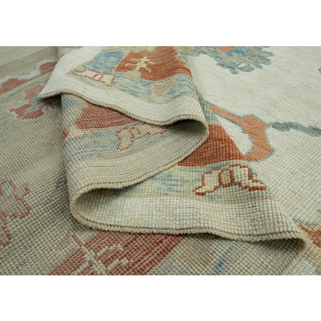 Textile Turkish Oushak Rug 13'7" x 20'8" #18525 For Sale - Image 7 of 8