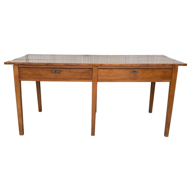 Early 20th Century Early 20th Spanish Mobila Country Farm Desk Table or Butcher Block For Sale - Image 5 of 18