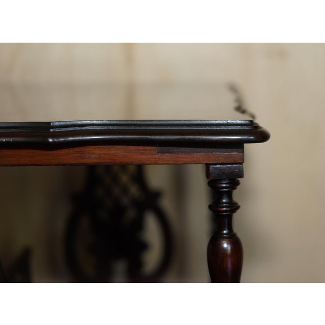 Antique Victorian Aesthetic Movement Hardwood Revolving Bookcase Book Table, 1880 For Sale - Image 4 of 15