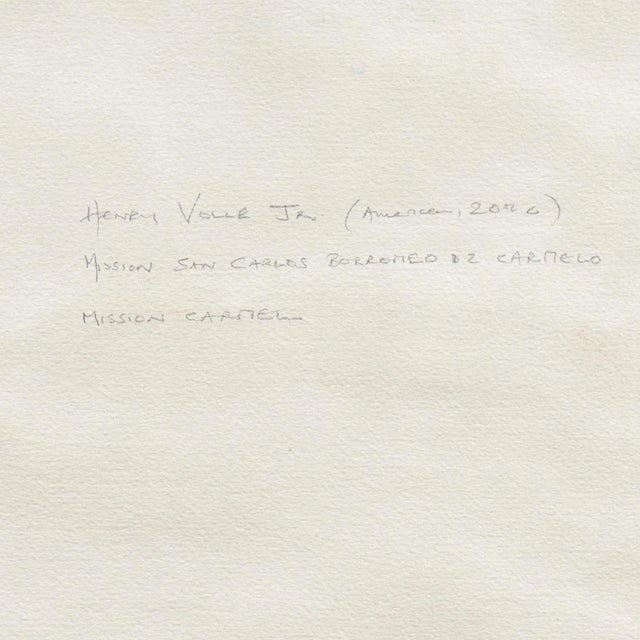 'Carmel Mission' by Henry Hank Volle, Santa Clara, California, Society Western Artists, Architectural For Sale - Image 9 of 10