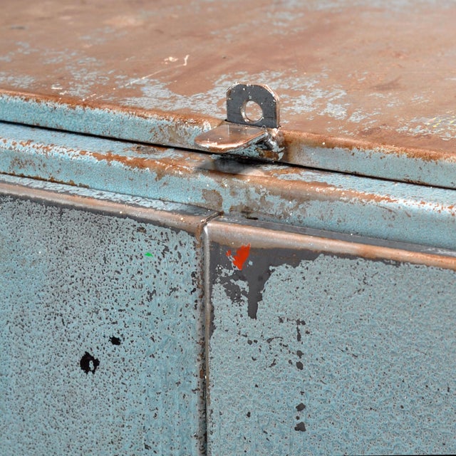 Vintage Industrial Cabinet in Iron, 1970s For Sale - Image 14 of 16
