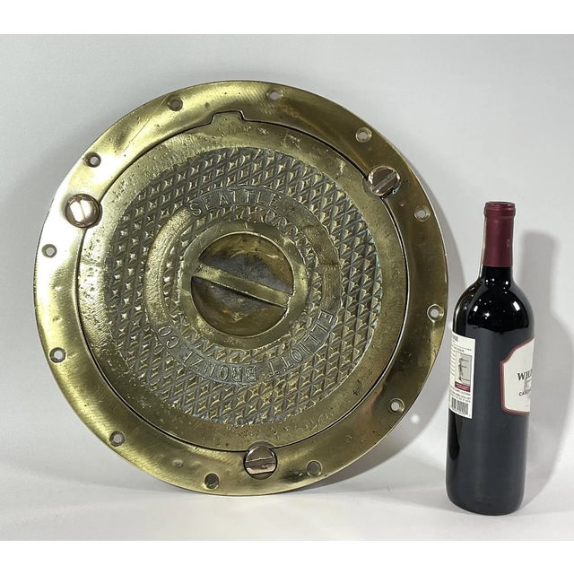 Nautical Brass Deck Passage Plate by Elliott Bronze For Sale - Image 3 of 6