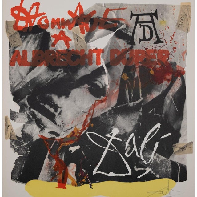Salvador Dalí (1904–1989) Homage to Albrecht Dürer, 1971 Original color lithograph poster Signed in pencil by the artist...