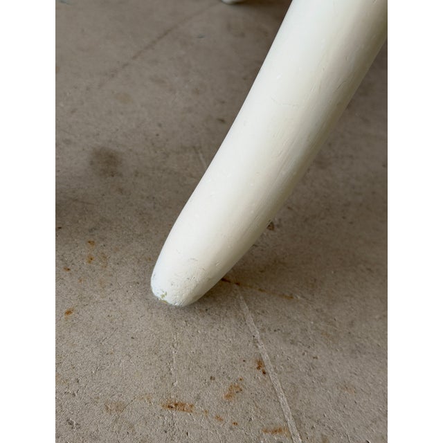 Vintage Coastal Rattan Ottomans or Footstools With Lattice Detail – Pair For Sale In Naples, FL - Image 6 of 12