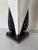 Black 1970s Roger Rougier for Maison Rougier Sculptural Calla Lily Acrylic Table Lamp For Sale - Image 8 of 13