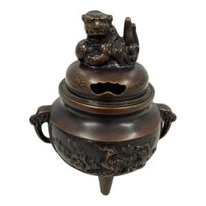 20th Century Vintage Chinese Bronze Incense Burner