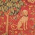 Red Large Vintage Wall Tapestry, Belgian, Needlepoint, Lady & the Unicorn, Woven Art For Sale - Image 8 of 11