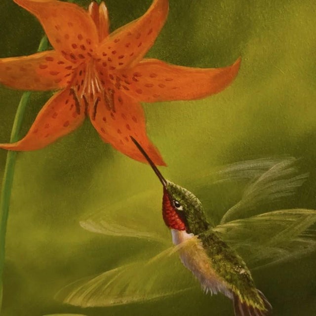 Signed contemporary hyperrealism oil painting on Masonite postwar artist Michael A. Klafke, b.1953. The artist is renown...