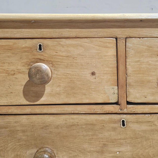 Antique English Pine Petite Dresser or Nightstand - Circa 1870 For Sale - Image 9 of 13