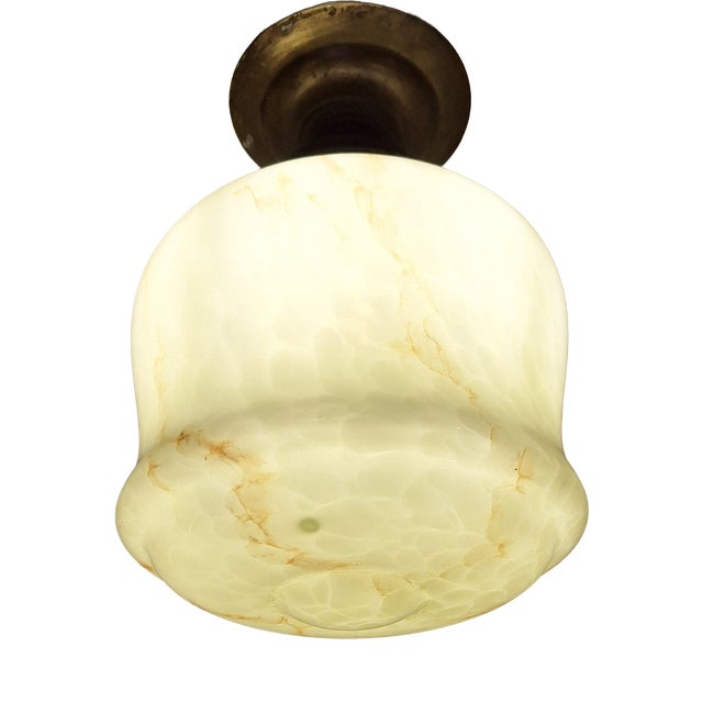Vintage Art Deco Ceiling Lamp, 1920s For Sale