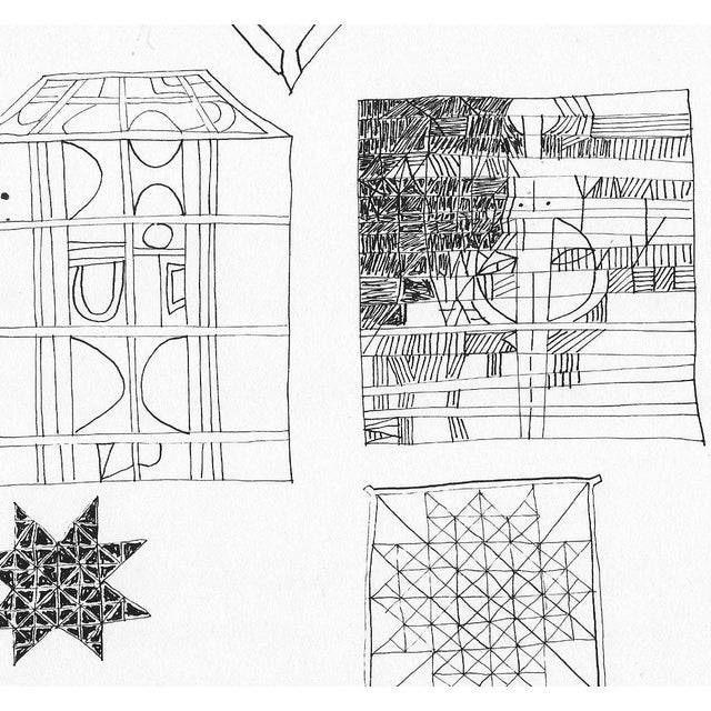 Modern drawing on paper from the estate of Florida artist Dr. Ronald Frank Yrabedra (1944-2022). Yrabedra earned his B.A....