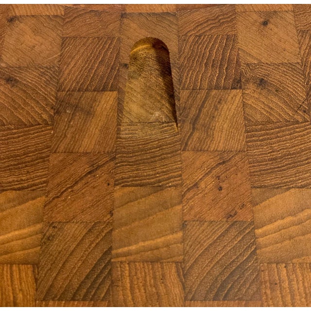 Wood Mid Century 1960s Cez Ceramic Art Tile Rako Calibrage Special Denmark Teak Cutting Board For Sale - Image 7 of 12