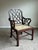 English Late 20th Century Attributed to Ralph Lauren Home Chinese Chippendale Style Caned Armchair For Sale - Image 3 of 10
