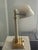 Late 20th Century Quoizel for Lenox Mid-Century Modern Bone China and Brass Bankers Desk Lamp For Sale - Image 5 of 6