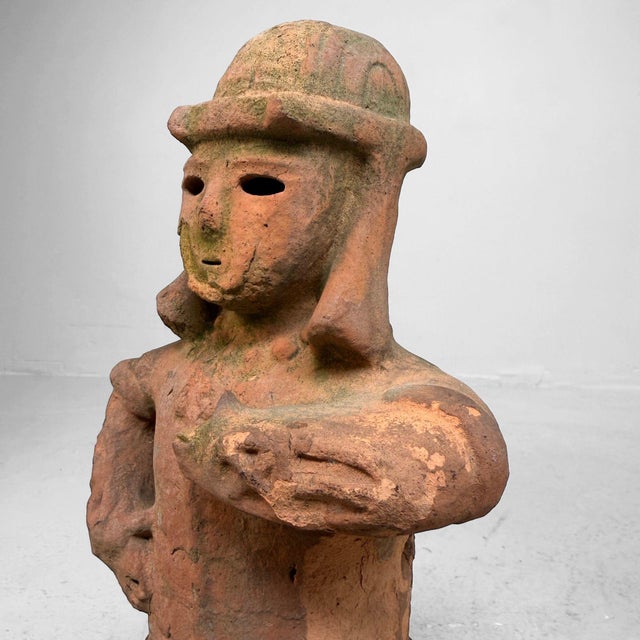 Vintage Japanese Terracotta Haniwa Sentry, 1950 For Sale - Image 4 of 13