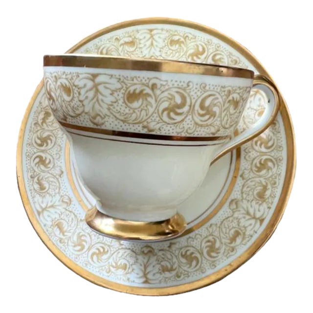 Vintage Royal Chelsea China Cup and Saucer Tea For Sale