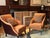 Transitional Upholstered Lounge Chairs and Matching Accent Pillows—A Pair For Sale - Image 3 of 12