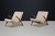 Sculptural Oak Lounge Chairs, Europe, 1960s, Set of 2 For Sale - Image 9 of 14