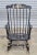 Store Item: Black Hitchcock Style Windsor Arm Rocking Chair Harvest Stencil Gold Accents Description: Chair has fan back...