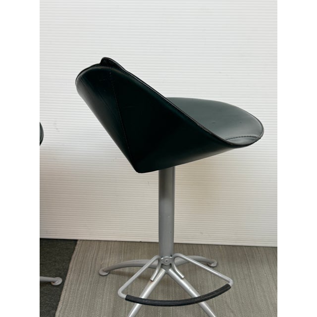 1980s Studio Archirivolto for Fasem Fiorile Bar Stools, Pair For Sale - Image 5 of 12
