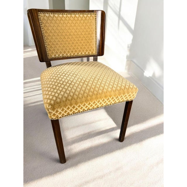 Wood German Modern Mahogany Chairs, 1930, Set of 4 For Sale - Image 7 of 10