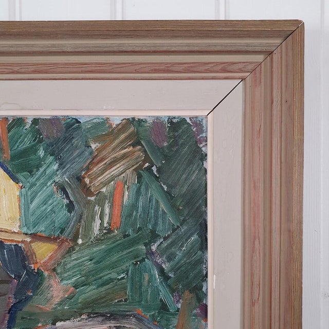 Edward Nordin, Expressionst Woman Portrait, 1948, Oil on Canvas For Sale - Image 16 of 18