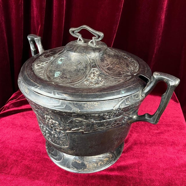 Antique Art Nouveau Soup Bowl, 1890s For Sale - Image 4 of 11