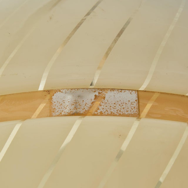1970s Mid Century Modern Italian Brass + Acrylic Pendant For Sale - Image 11 of 11