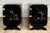 Pair of 1970s Chinoiserie Black Lacquer Nightstands With Hand-Painted Birds & Brass Hardware For Sale - Image 13 of 17
