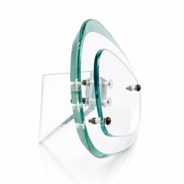 Glass and Brass Photo Frame by Max Ingrand for Fontana Arte, 1950s For Sale - Image 5 of 10