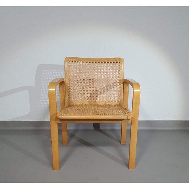 Beechwood and Webbing Chair by Olivo Pietro, Italy, 1970s For Sale - Image 14 of 18