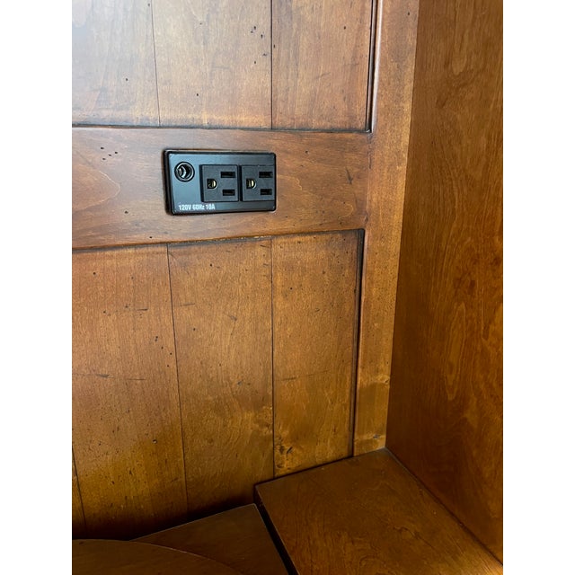 Late 20th Century Large French Country Style Television Armoire For Sale - Image 11 of 13