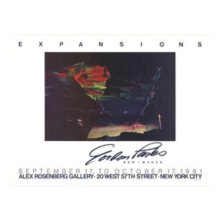 1981 Gordon Parks 'Expansion' Abstract Multicolor,Black & White,Red,Yellow Offset Lithograph For Sale