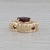 Gemstone Information: - Natural Garnet - Carats - 2.20ct Cut - Oval Color - Red Metal: 14k Yellow Gold Weight: 5.3 Grams...
