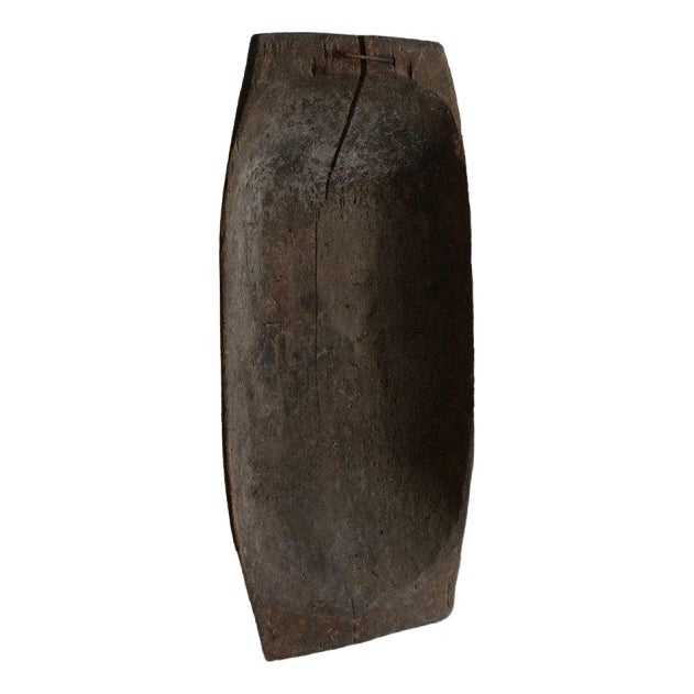 Small Rustic Carved Wooden Bowl For Sale