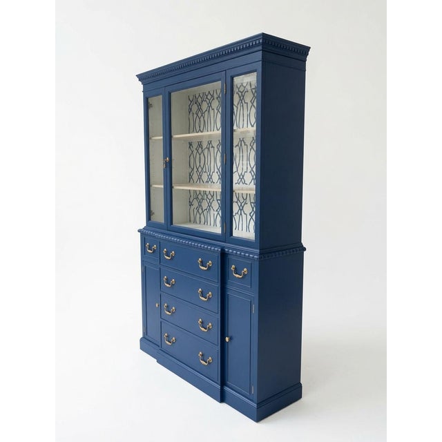 Exquisitely Restored Secretary Desk With Hutch, C. Early 20th Century For Sale In Atlanta - Image 6 of 13