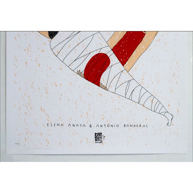 Contemporary 2019 Cuban Silkscreened Film Poster, "La Piel Que Habito" by Pedro Almodovar (Signed and Numbered) For Sale - Image 3 of 4