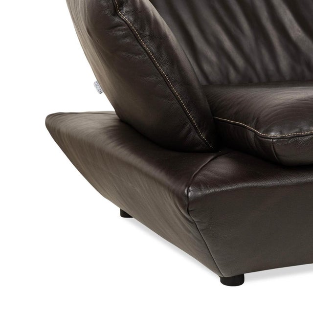 Modern Brown Leather Corner Sofa from Mondo For Sale - Image 3 of 13