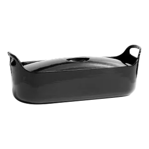 1960s Timo Sarpaneva for Rosenlew Finland Enamel Cast Iron Fish Terrine Cookware