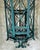 Exquisite Large Hand-Forged Iron Lantern – Verdigris Patina - 47” High X 24”Wide For Sale - Image 18 of 18