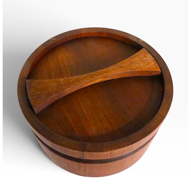 Dansk Mid 20th Century Danish Modern Teak Ice Bucket For Sale - Image 4 of 10