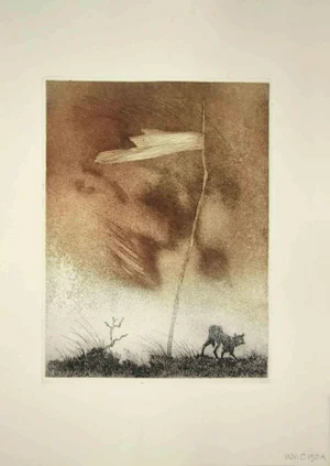 Leo Guida, The Oundary, Original Etching, 1970s