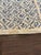 Cream Vintage Large Blue and White Needlepoint on Cream Background Textile For Sale - Image 8 of 8